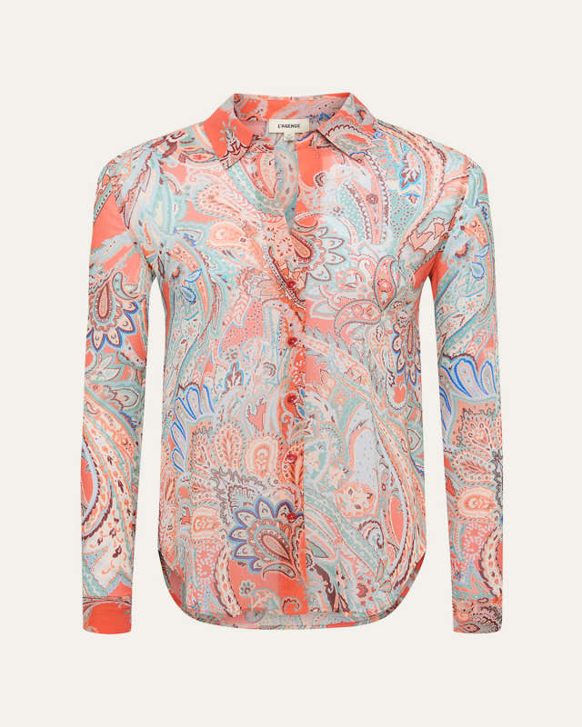 Laurent Button-Front Blous